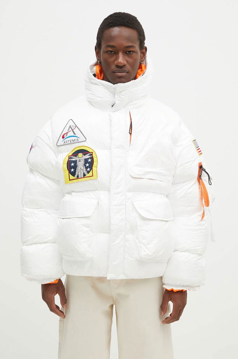 Puffer takki Alpha Industries NASA Artemis Puffer Jacket Valkoinen | 148136