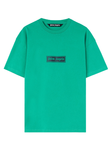 T-paita Palm Angels Garmet Dyed Box Logo Tee Vihreä | PMAA065F22JER0015501