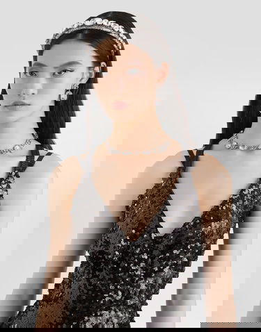 Mekko Dolce & Gabbana Sequined Dress Collection Musta | F6H7MTHLMZMN0000, 3