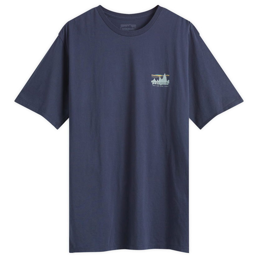 T-paita Patagonia 73 Skyline Organic T-Shirt, Size L Tummansininen | 37534-NENA