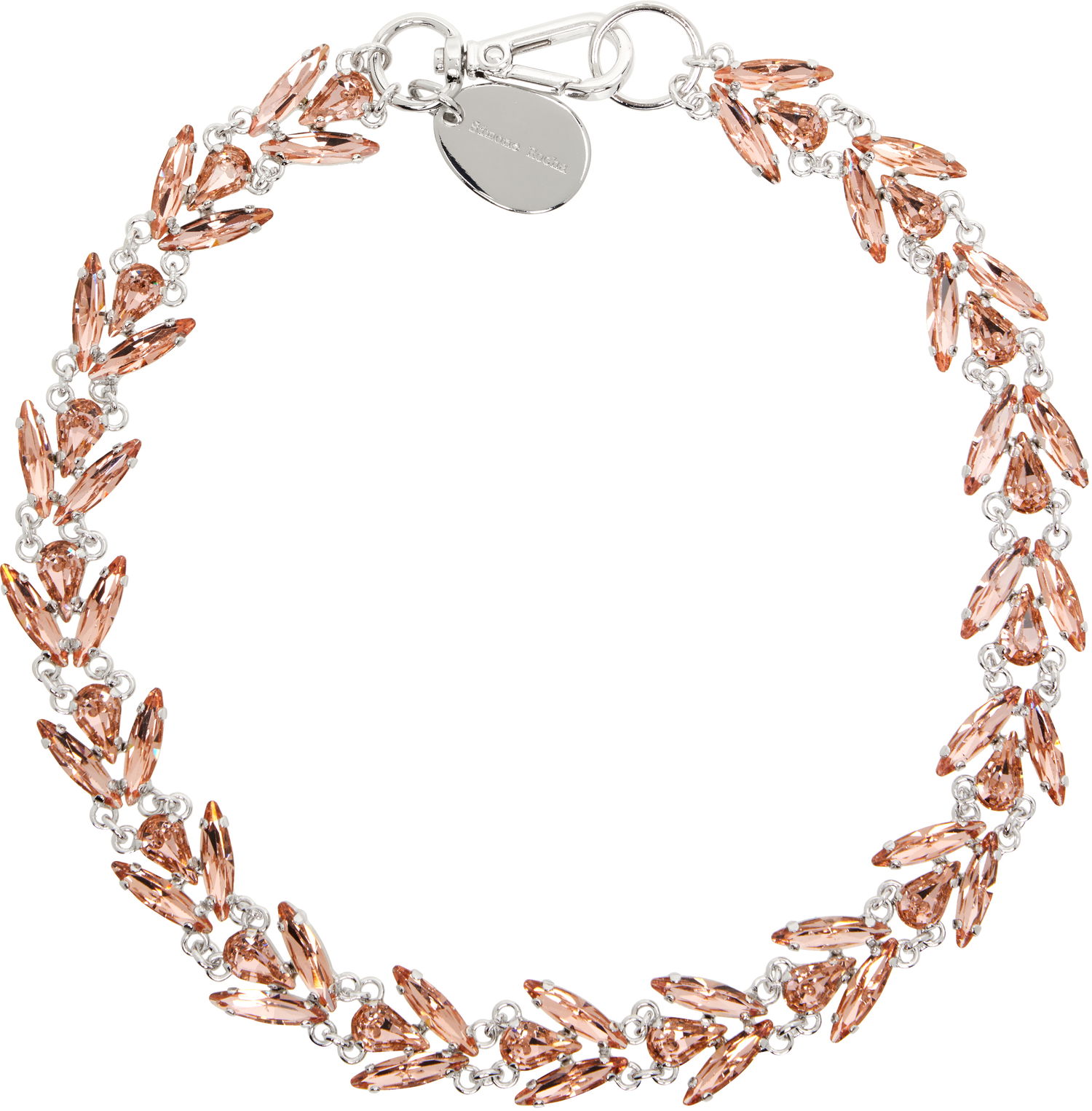 Kaulakoru Simone Rocha Simone Rocha Crystal Floret Necklace Vaaleanpunainen | NKS77 0903, 0