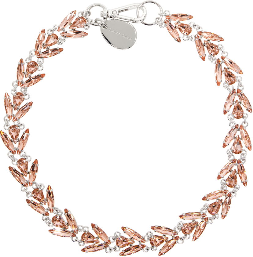 Kaulakoru Simone Rocha Simone Rocha Crystal Floret Necklace Vaaleanpunainen | NKS77 0903