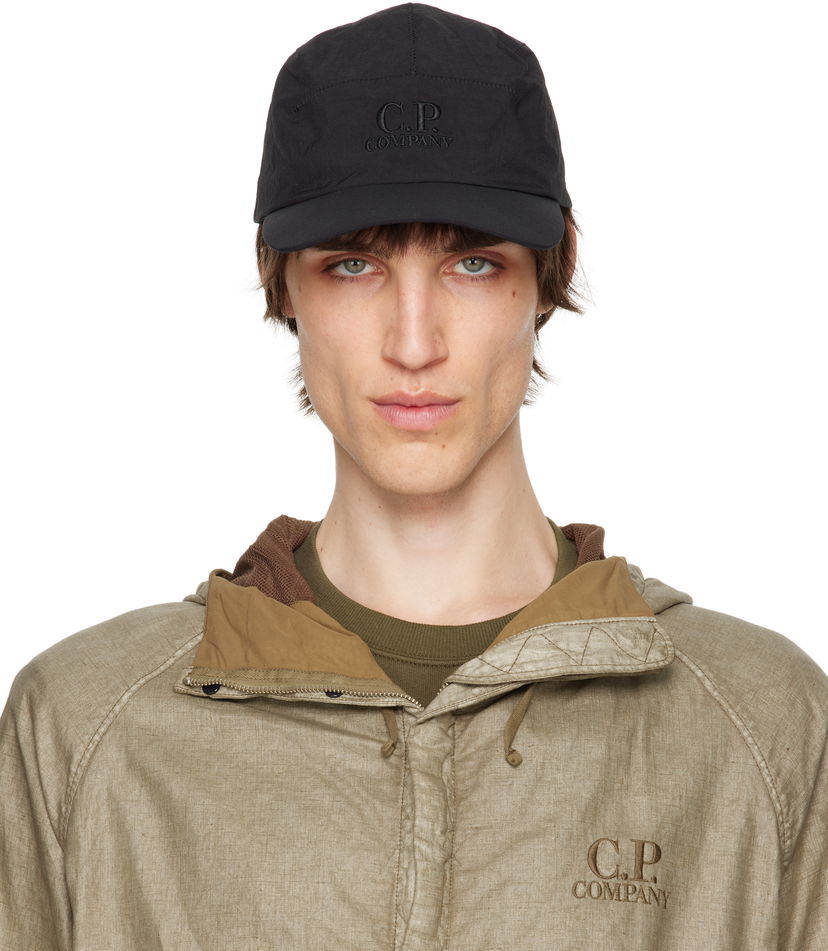 Korkki C.P. Company C.P. Company Paper Touch Logo Cap Musta | 18CMAC225A-110188A