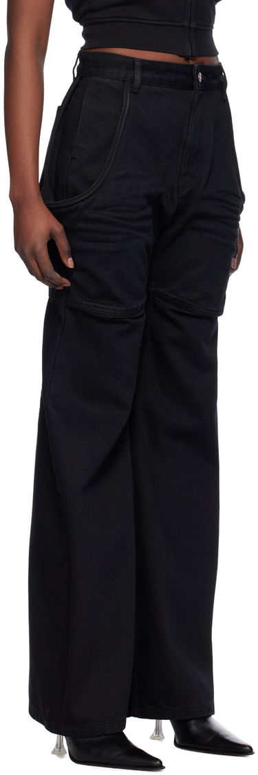 Cargo housut We11done Wire Cargo Pants Musta | WD-DP0-24-328-W-BK, 1