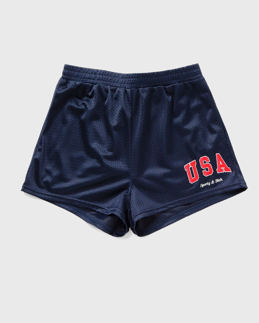 Shortsit Sporty & Rich Mesh Disco Short Tummansininen | SH028503643BL32