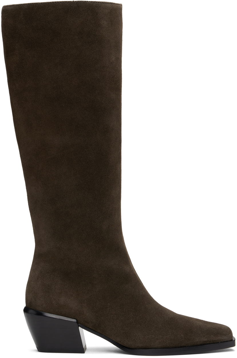 Vaatteet rag & bone rag & bone Joni Knee-High Suede Boots Ruskea | WFF24FF018SU18