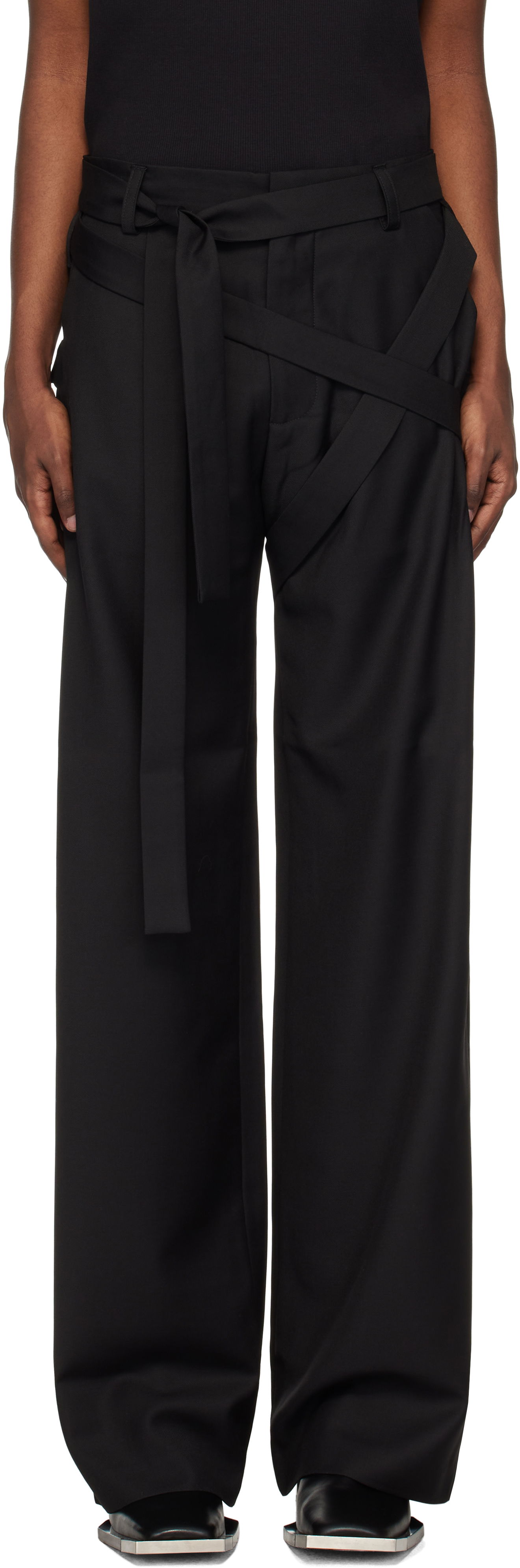 Housut HELIOT EMIL Aegis Tailored Trousers Musta | AW24_M_10_182_BLK01, 0