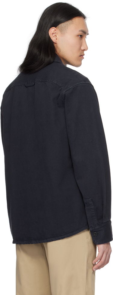 Paita A.P.C. Chest Pocket Overshirt Tummansininen | COGZV-H02918, 2