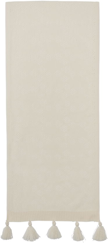 Huivi ADER ERROR Knitted Tassel Scarf Beige | BMADSSAC0402IV, 1