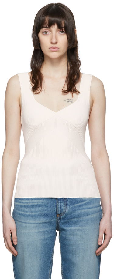 Tankkitoppi rag & bone rag & bone Viscose Rib Knit Tank Top Valkoinen | WAS22P014LD14, 0