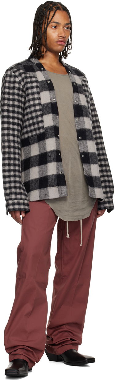 Housut Rick Owens Concordians Dietrich Drawstring Trousers Burgundia | RU02E1378 TE, 3