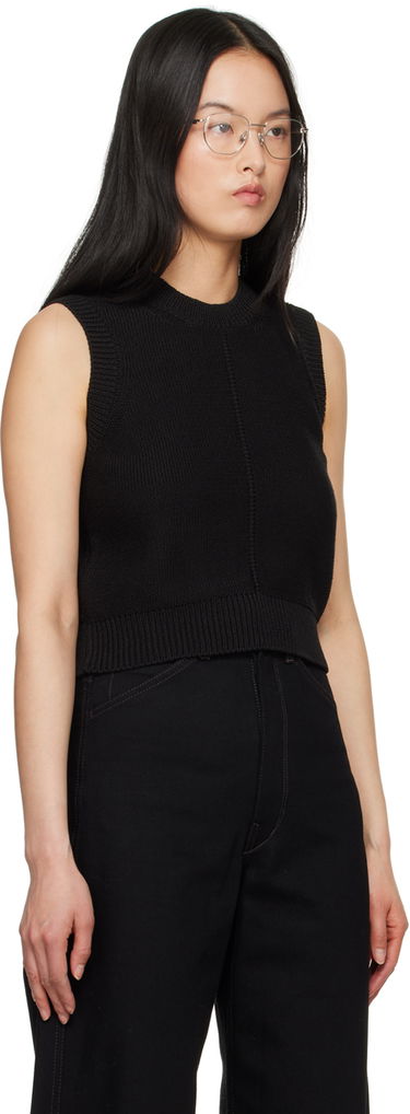 Villapaita LEMAIRE Lemaire Cropped Knit Vest Musta | TO1208 LK1022, 1
