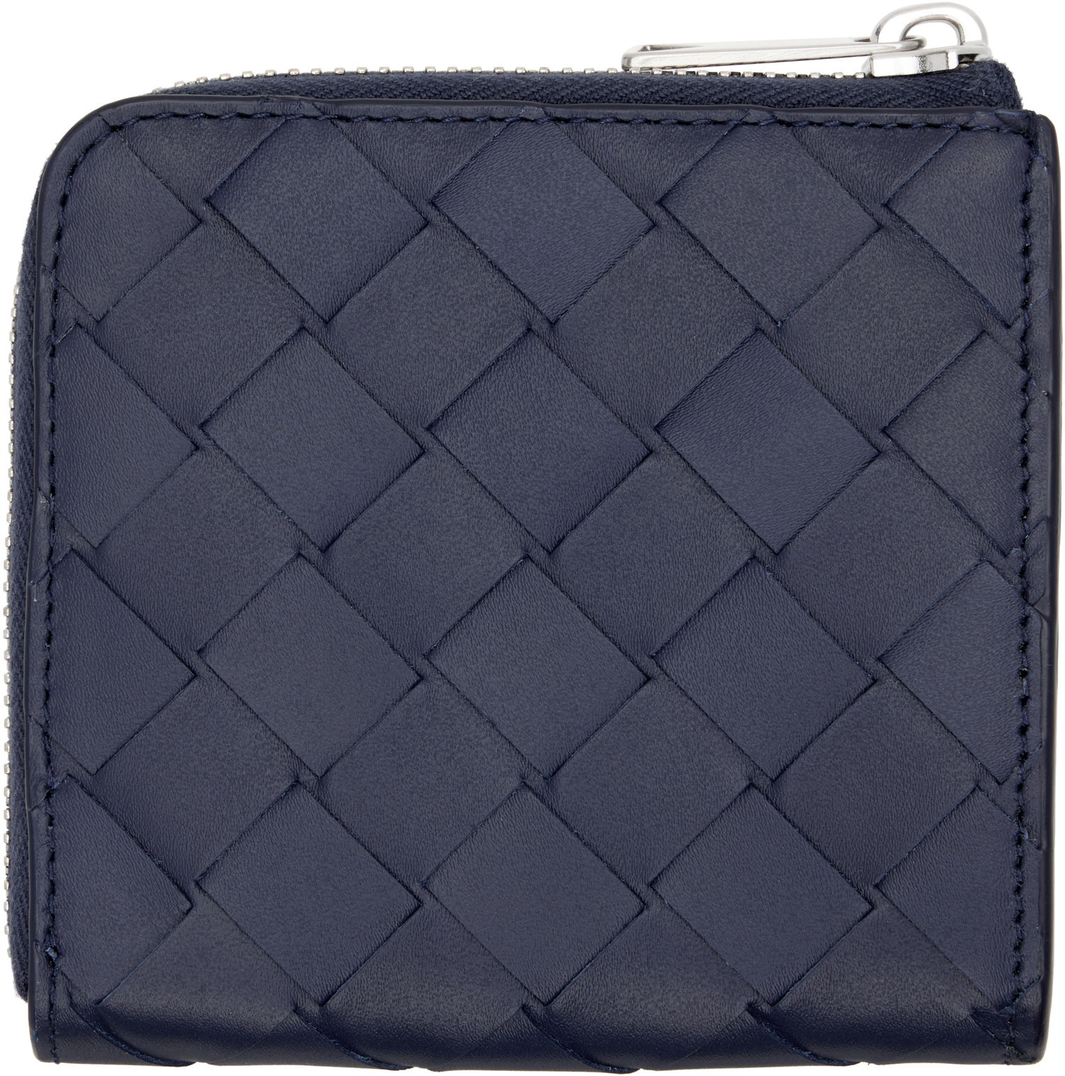 Lompakko Bottega Veneta Bottega Veneta Intrecciato Square Zip Wallet Tummansininen | 817741VCPQ53262, 1