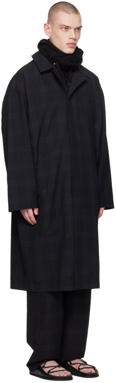 Takit LEMAIRE Lemaire Checked Overcoat Musta | CO1055 LF1256, 1