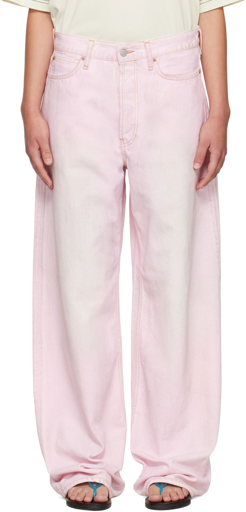 Jeans Acne Studios Acne Studios Loose Fit 1981 Jeans Vaaleanpunainen | C00085-