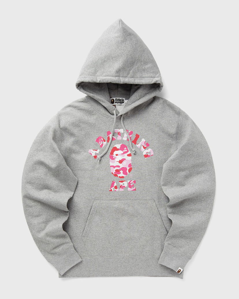 Huppari BAPE ABC CAMO COLLEGE PULLOVER HOODIE Harmaa | 001PPK801006MGRA