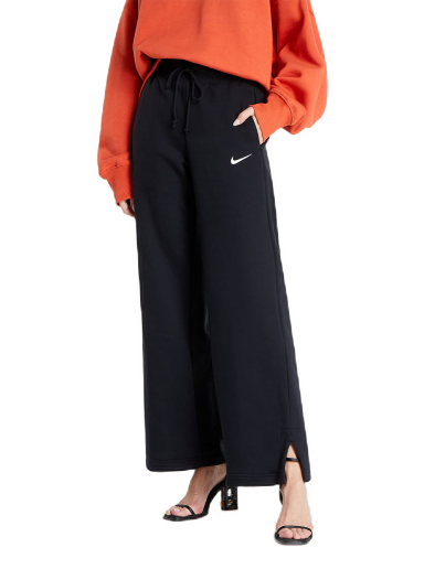 Verryttelyhousut Nike Phoenix Fleece High-Waisted Wide-Leg Sweatpants Musta | DQ5615-010
