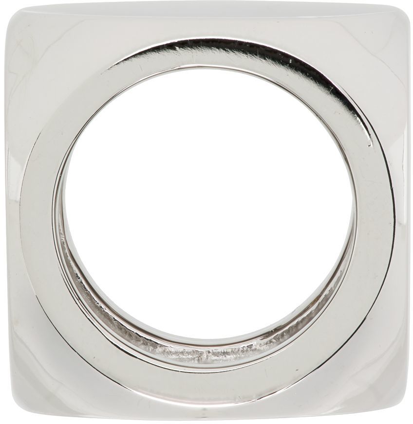 Sormus We11done We11done Logo Dice Ring Metallinen | WD-AJ1-22-704-U-WH, 1