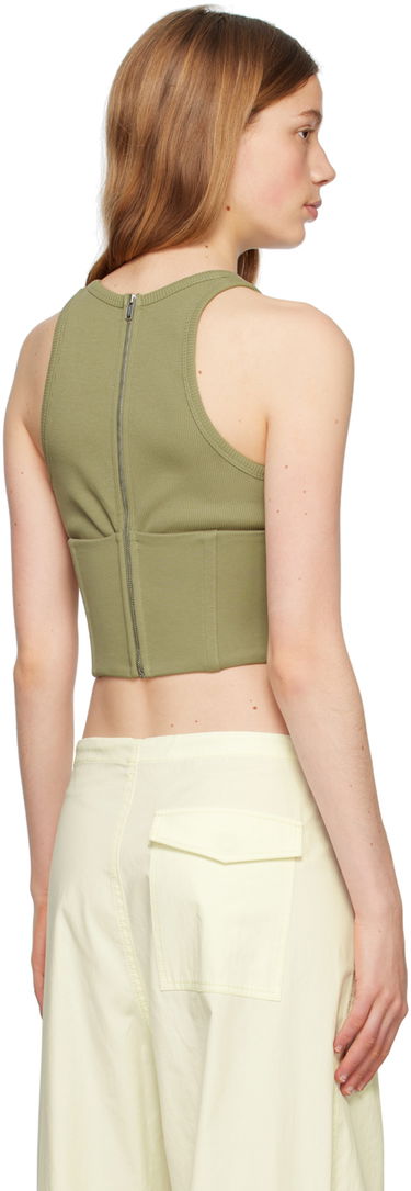 Tankkitoppi Dion Lee Dion Lee Float Ribbed Tank Top Vihreä | C3146P23, 2