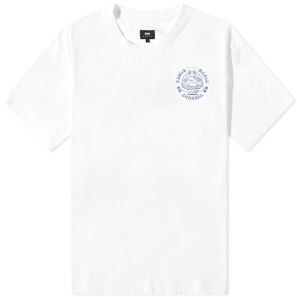 T-paita EDWIN Music Channel Tee Valkoinen | I031131-267, 0