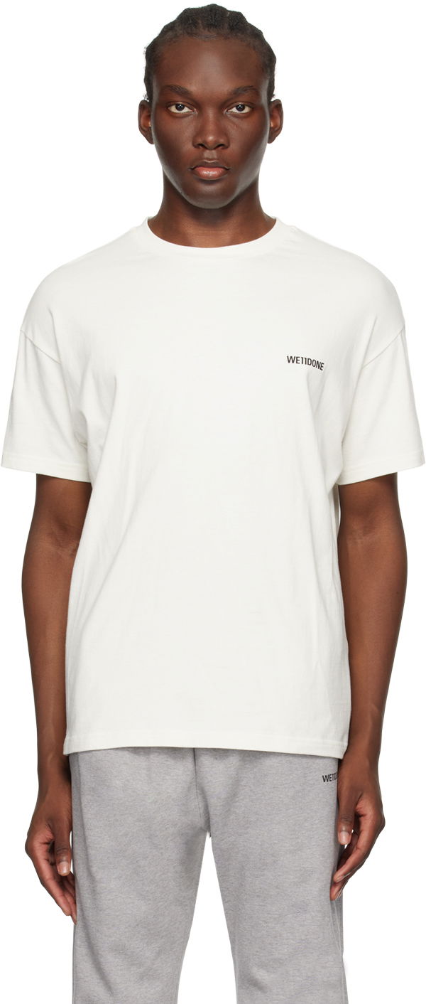 T-paita We11done Patch T-Shirt Valkoinen | WD-TT1-23-796-U-IV