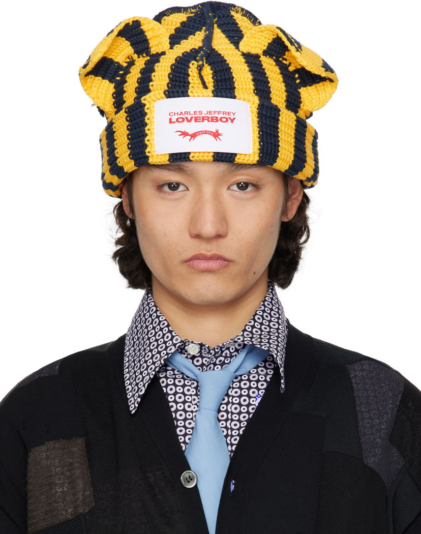 Pipo Charles Jeffrey Loverboy Charles Jeffrey LOVERBOY Chunky Knit Ears Beanie Musta | 54130308