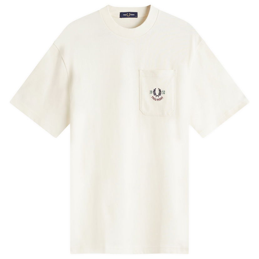 T-paita Fred Perry Fred Perry Relaxed Fit 1952 Pocket T-Shirt Valkoinen | M9827-560