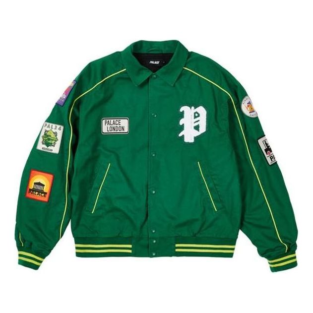 Bomber-takki Palace Palace Patches Cotton Bomber Jacket Vihreä | P22JK212