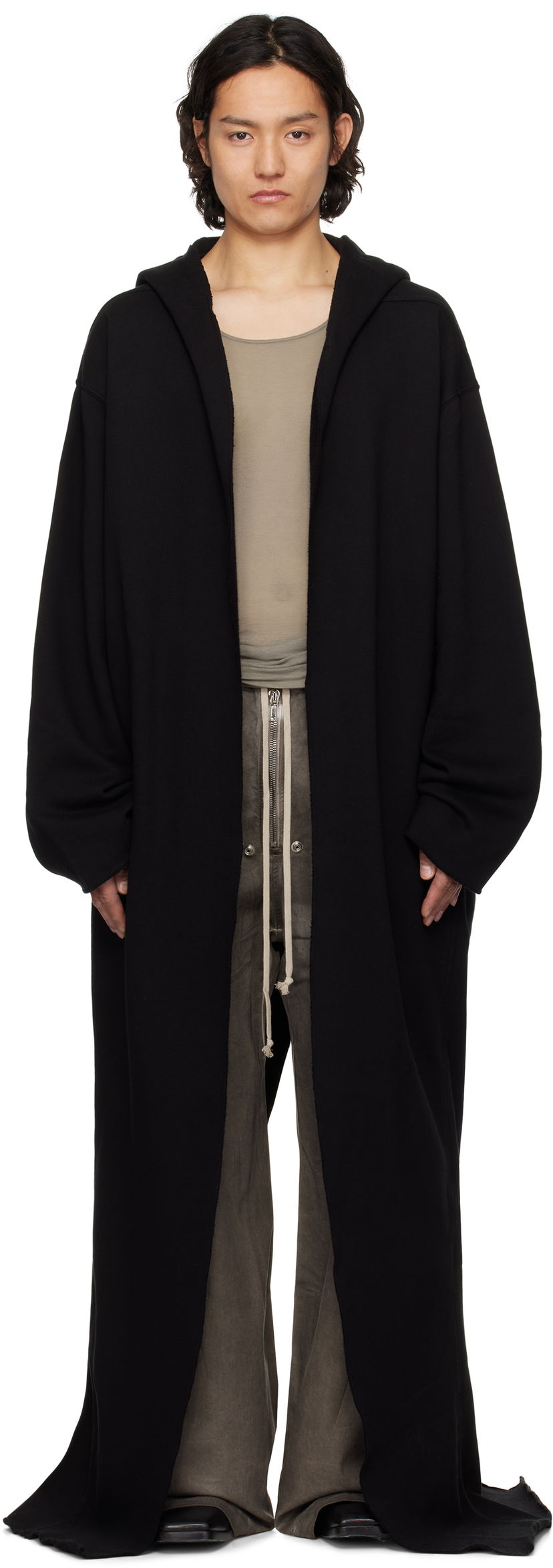 Villapaita Rick Owens Rick Owens DRKSHDW Hollywood Dragging Hoodie Musta | DU01E3277 F