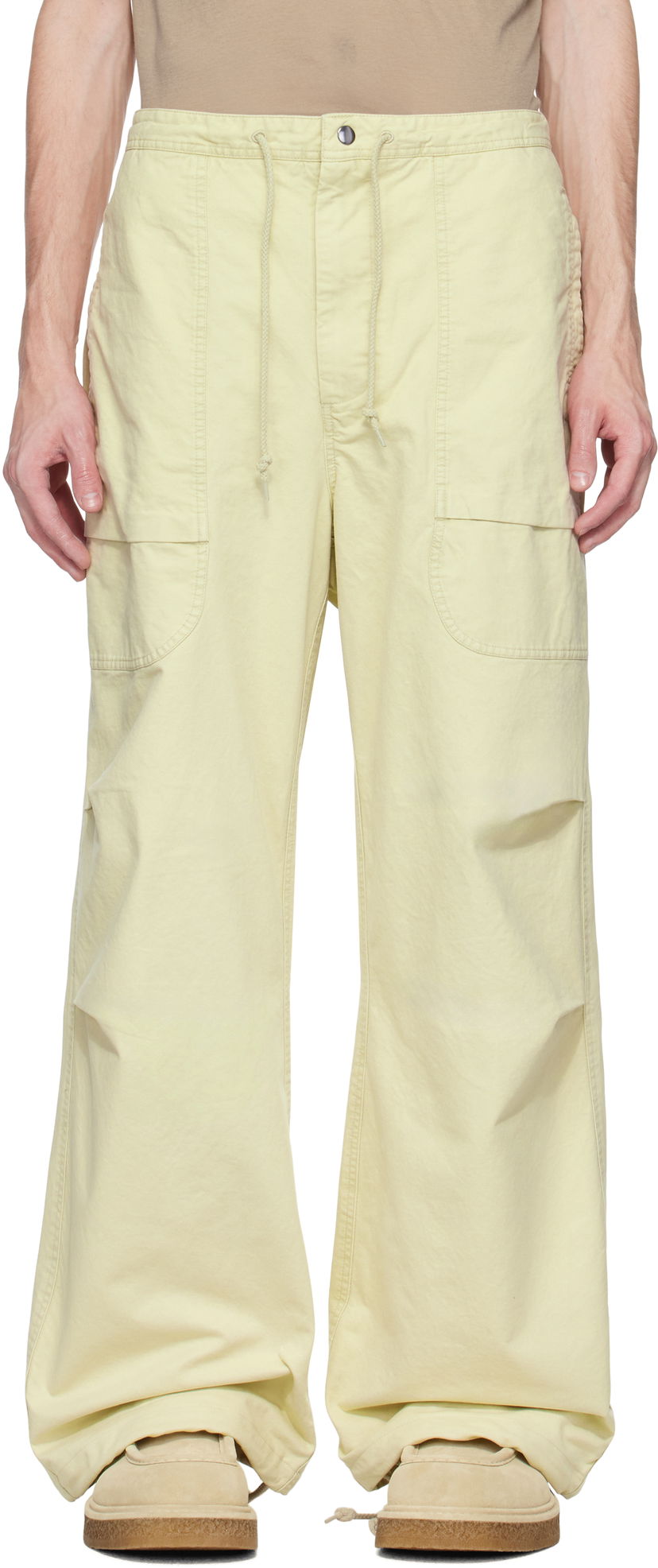 Cargo housut Entire Studios Entire Studios Barren Cargo Trousers Keltainen | ESU-S25-3021-OW