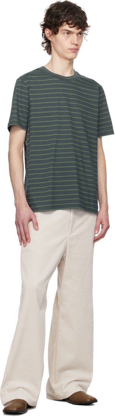 T-paita A.P.C. A.P.C. Aymeric Striped T-Shirt Vihreä | COHGX-H26132, 3