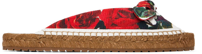 Vaatteet Dolce & Gabbana Dolce&Gabbana Espadrilles Flat Sandals Monivärinen | CE0149 A6514