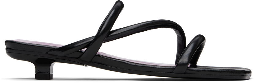 Asusteet BY FAR BY FAR Morena Nappa Leather Heeled Sandals Musta | MWFHO015CL013BK001PL