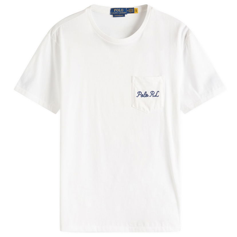 T-paita Polo by Ralph Lauren Ralph Lauren Custom Slim Fit Pocket T-Shirt Valkoinen | 710969631001