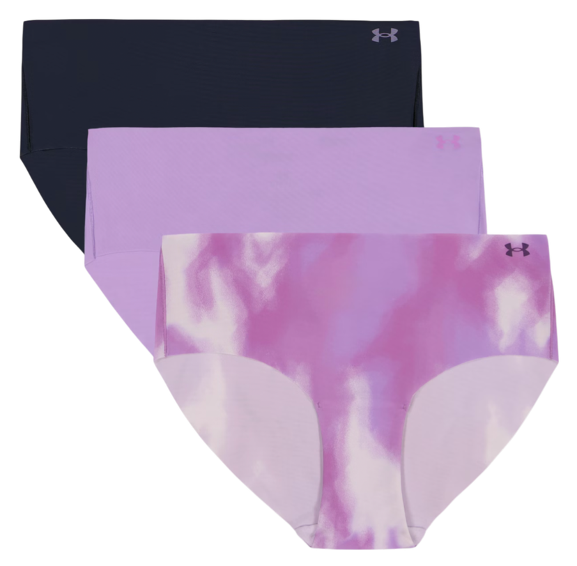 Pikkuhousut Under Armour Under Armour Solid 3-Pack Hipster Underwear Violetti | 1383896-575