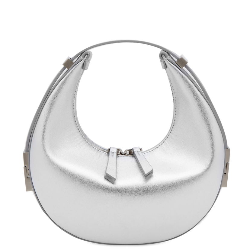Käsilaukku OSOI Mini Silver Leather Shoulder Bag Metallinen | 23SB030-101-09