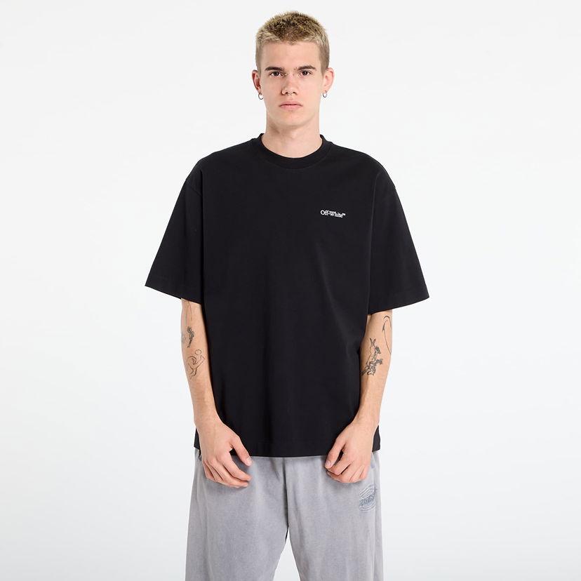 T-paita Off-White Off-White Half Arrow Skate S/S T-Shirt Musta | OMAA120F25JER0131001