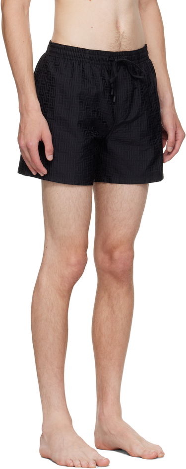 Uimapuvut Balmain Balmain Monogram Swim Shorts Beige | BWB641500, 4