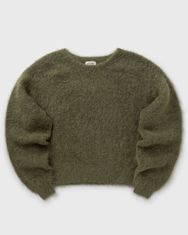 Villapaita American Vintage Niby Fuzzy Knit Pullover Vihreä | NIB18AH25-KAKI, 2