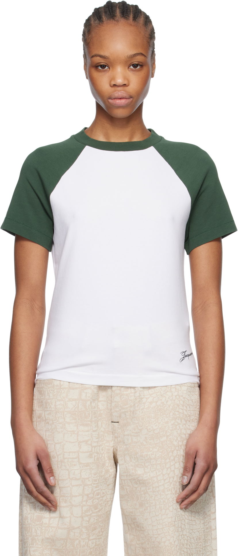 T-paita Jacquemus Jacquemus La Croisière 'The Baseball Mini' T-Shirt Valkoinen | 25E251JS205-2031