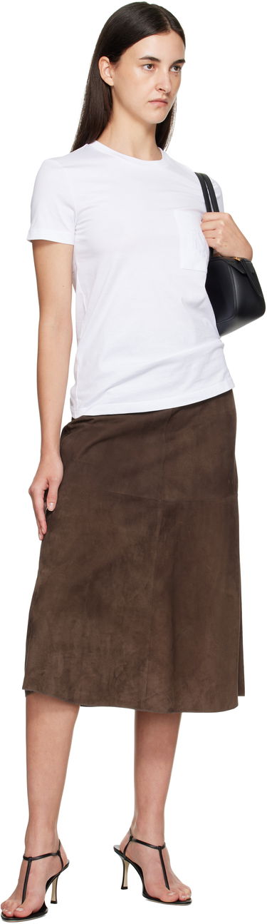 T-paita Max Mara Max Mara Papaia Pocket T-Shirt Valkoinen | 2511941032600, 3
