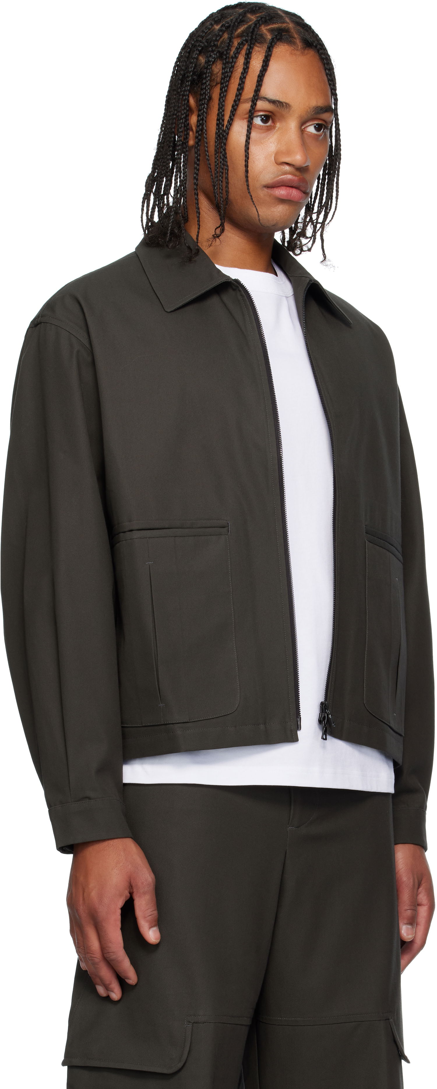 Takki sage NATION Sage Nation Index Cotton Twill Jacket Vihreä | S118 INDEX JACKET COTTON TWILL, 1