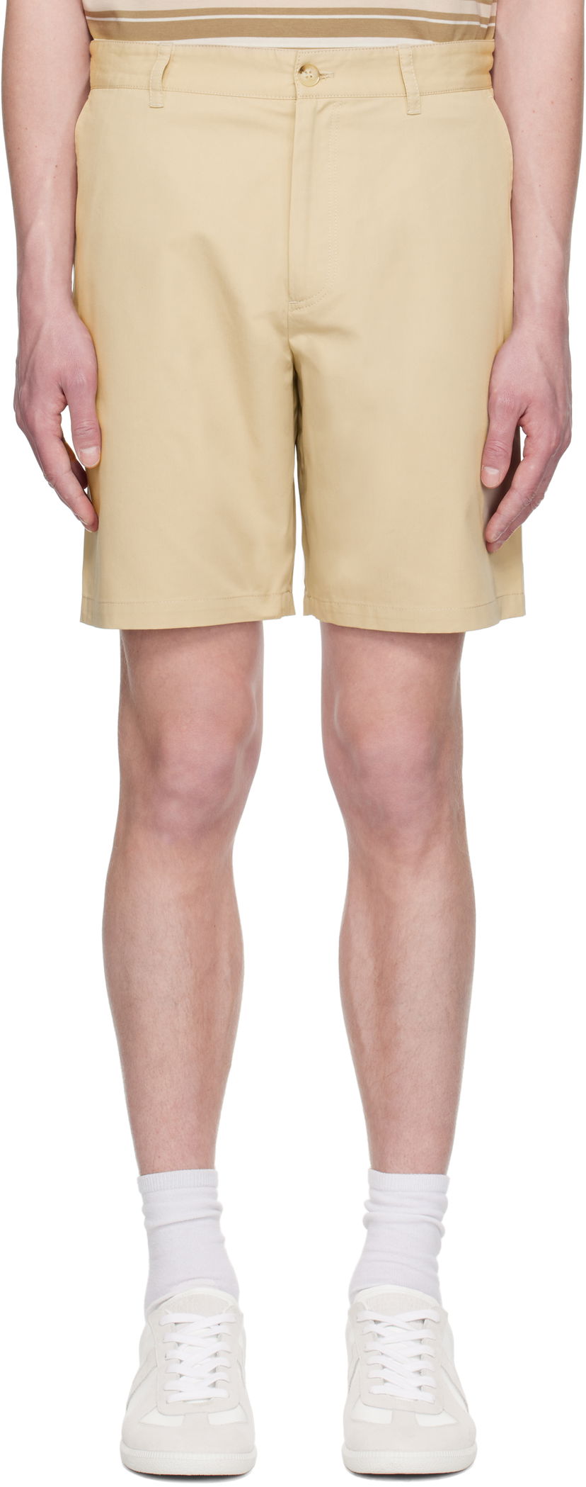 Shortsit MAISON KITSUNÉ Maison Kitsuné Casual Shorts Beige | OM01413WW9031
