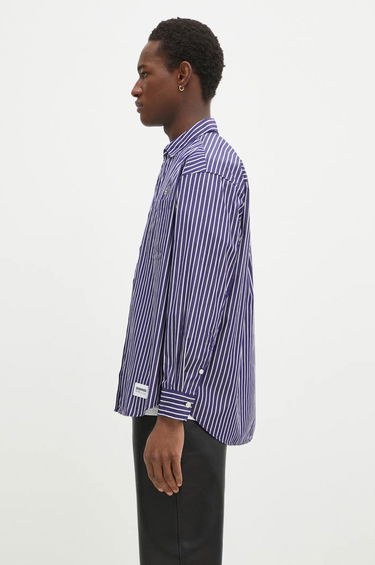 Paita Neighborhood NEIGHBORHOOD Striped Regular Fit Shirt Violetti | 242TSNH.SHM03, 1