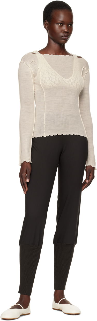 T-paita Baserange Omato Long Sleeve T-Shirt Valkoinen | TTML-WO-SP25, 3