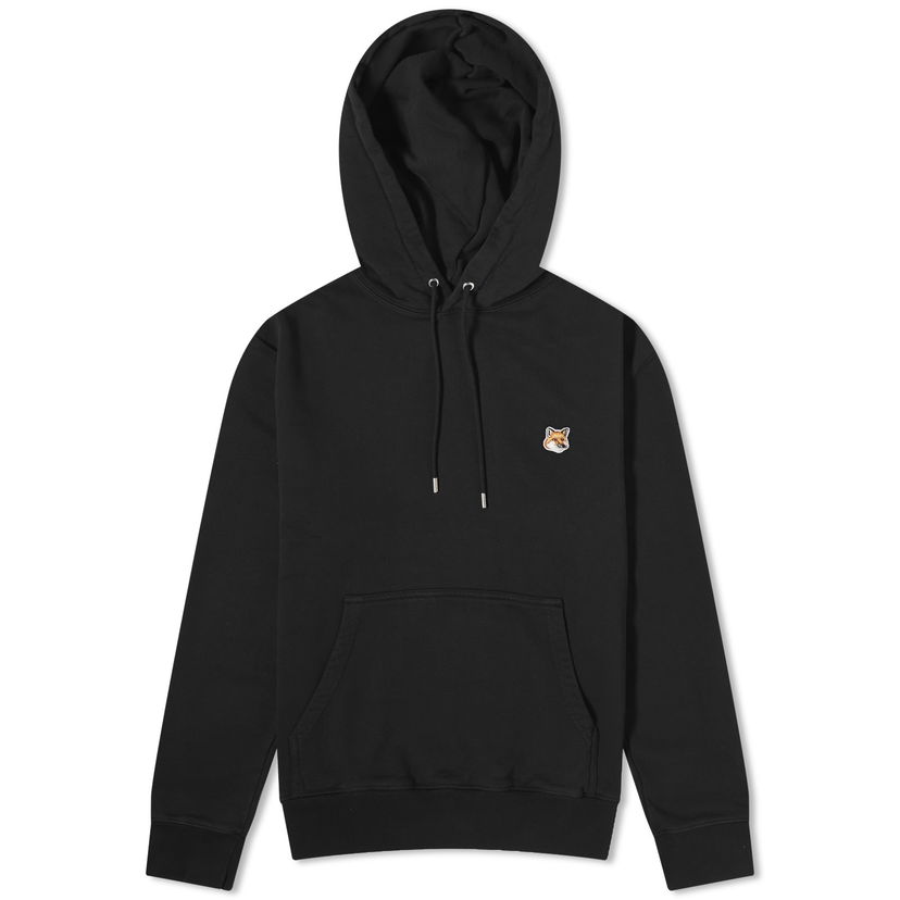 Huppari MAISON KITSUNÉ Patch Regular Hoodie Musta | LM00702KM0001-P199