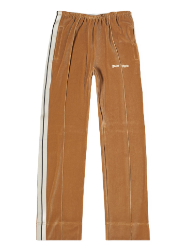 Verryttelyhousut Palm Angels Velvet Loose Track Pants Beige | PWCJ010F23FAB0026103
