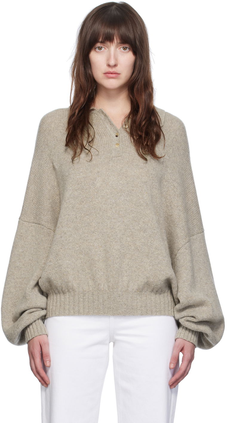 Villapaita Khaite The Rene Sweater Beige | 9615615, 0