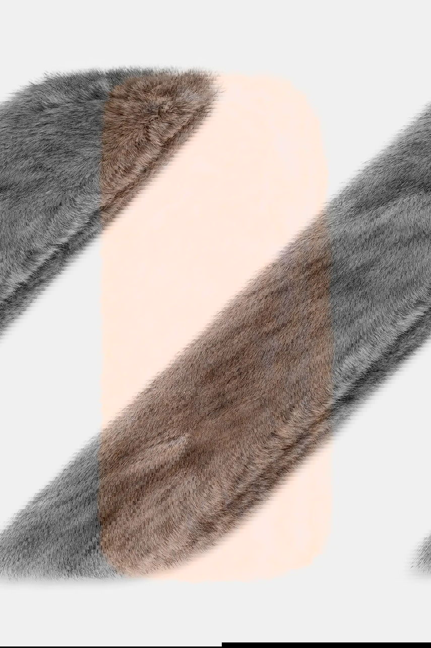 Huivi STAND STUDIO Lone Patterned Faux Fur Scarf Ruskea | 66566.9397, 1