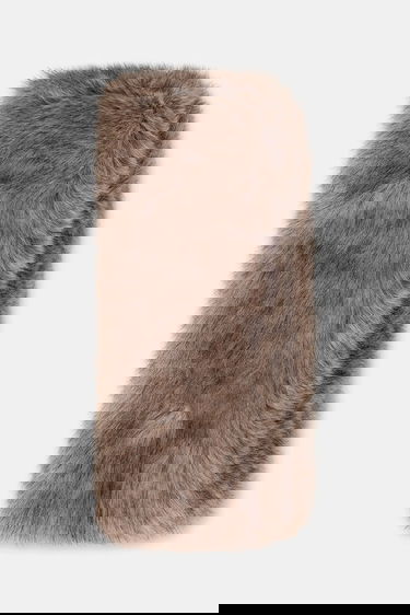 Huivi STAND STUDIO Lone Patterned Faux Fur Scarf Ruskea | 66566.9397, 1